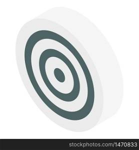 Business target icon. Isometric of business target vector icon for web design isolated on white background. Business target icon, isometric style