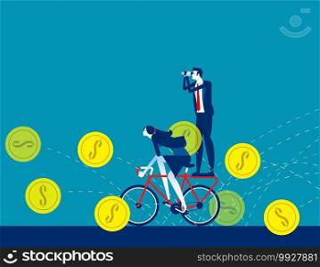 Business team and Financial direction. Concept business finance and industry vector illustration, Teamwork