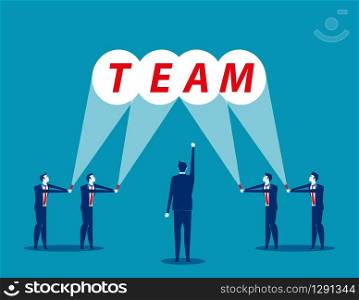Business team. Concept business vector illustration, Flat businesscarton, character design style.