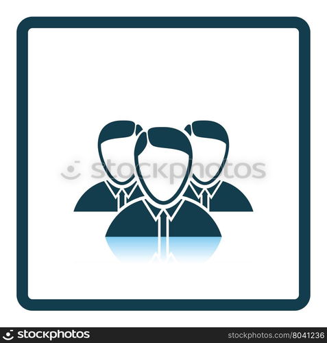 Business team icon. Shadow reflection design. Vector illustration.