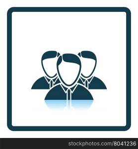 Business team icon. Shadow reflection design. Vector illustration.