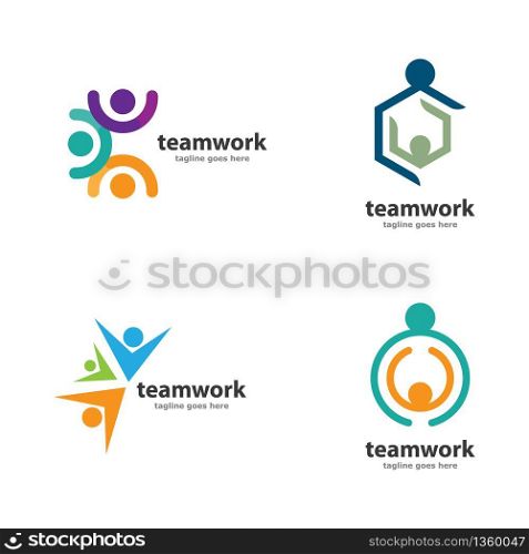Business teamwork vector icon illustration design