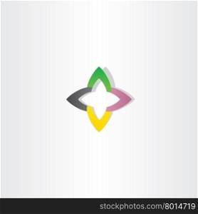 business tech abstract vector logo sign symbol icon design