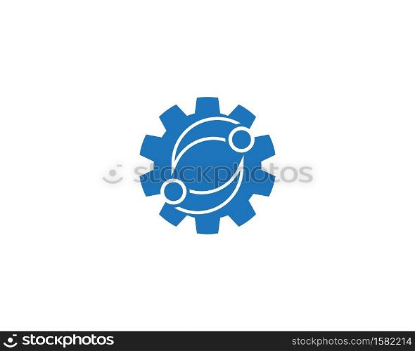 Business techno logo vector template