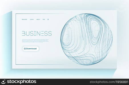 Business technology background. Blue sphere shield mesh vector. Presentation cover in blue color. Information technology business intelligence concept.. Business technology background. Blue sphere shield mesh vector. Presentation cover in blue color. Information technology business intelligence concept. 3d sphere network connection. Liquid flow vector illustration. EPS 10.