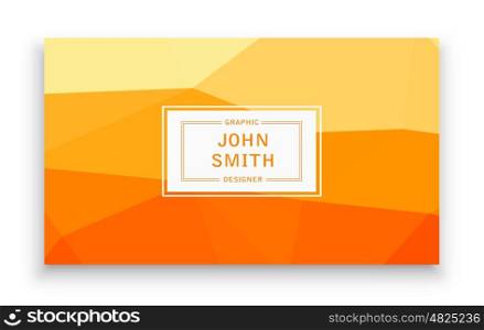 Business template business card with an abstract background for the presentation and creativity. Business template business