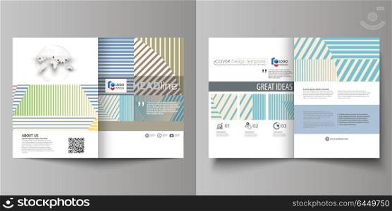 Business templates for bi fold brochure, magazine, flyer, booklet. Cover template, abstract vector layout in A4 size. Minimalistic design with lines, geometric shapes forming beautiful background.. Business templates for bi fold brochure, magazine, flyer, booklet or annual report. Cover design template, easy editable vector, abstract flat layout in A4 size. Minimalistic design with lines, geometric shapes forming beautiful background.