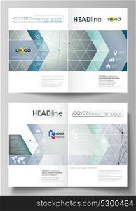Business templates for bi fold brochure, magazine, flyer, booklet, report. Cover design template, vector layout in A4 size. Genetic and chemical compounds. DNA and neurons. Chemistry, science concept.. Business templates for bi fold brochure, magazine, flyer, booklet, report. Cover design template, vector layout in A4 size. Genetic and chemical compounds. DNA and neurons. Chemistry, science concept