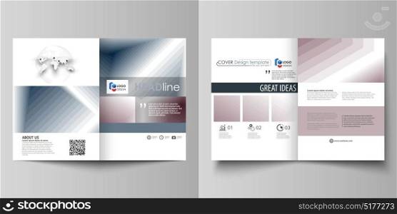 Business templates for bi fold brochure, magazine, flyer, report. Cover design template, vector layout in A4 size. Simple monochrome geometric pattern. Abstract polygonal style, modern background. Business templates for bi fold brochure, magazine, flyer, report. Cover design template, vector layout in A4 size. Simple monochrome geometric pattern. Abstract polygonal style, modern background.