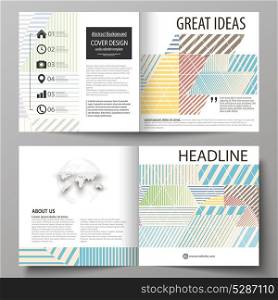 Business templates for bi fold square brochure, magazine, flyer, booklet, report. Leaflet cover, abstract vector layout. Minimalistic design with lines, geometric shapes forming beautiful background.. Business templates for bi fold square brochure, magazine, flyer, booklet, report. Leaflet cover, abstract vector layout. Minimalistic design with lines, geometric shapes forming beautiful background