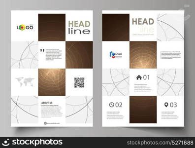 Business templates for brochure, flyer, booklet. Cover design template, abstract vector layout in A4 size. Alchemical theme. Fractal art background. Sacred geometry. Mysterious relaxation pattern.. Business templates for brochure, flyer, booklet. Cover design template, abstract vector layout in A4 size. Alchemical theme. Fractal art background. Sacred geometry. Mysterious relaxation pattern