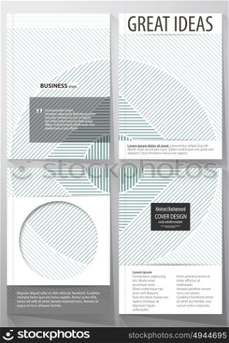 Business templates for brochure, flyer, report. Cover design template, abstract vector layout in A4 size. Minimalistic background with lines. Gray color geometric shapes forming beautiful pattern.. Business templates for brochure, magazine, flyer, booklet or annual report. Cover design template, easy editable vector, abstract flat layout in A4 size. Minimalistic background with lines. Gray color geometric shapes forming simple beautiful pattern.