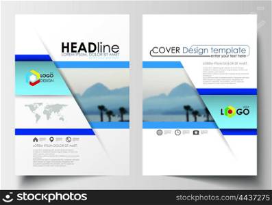 Business templates for brochure, magazine, flyer, booklet or annual report. Cover design template, easy editable blank, abstract layout in A4 size.