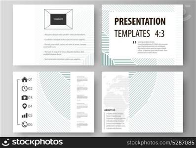 Business templates for presentation slides. Easy editable abstract vector layouts in flat design. Minimalistic background with lines. Gray color geometric shapes forming simple beautiful pattern.. Business templates for presentation slides. Easy editable abstract vector layouts in flat design. Minimalistic background with lines. Gray color geometric shapes forming simple beautiful pattern
