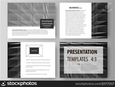 Business templates for presentation slides. Easy editable vector layouts in flat design. Abstract infinity background, 3d structure with rectangles forming illusion of depth and perspective. Business templates for presentation slides. Easy editable vector layouts in flat design. Abstract infinity background, 3d structure with rectangles forming illusion of depth and perspective.