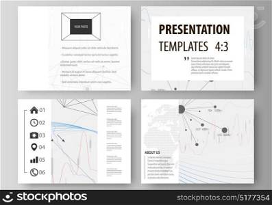 Business templates for presentation slides. Vector layouts. Abstract infographic background in minimalist design made from lines, symbols, charts, diagrams and other elements. Business templates for presentation slides. Vector layouts. Abstract infographic background in minimalist design made from lines, symbols, charts, diagrams and other elements.