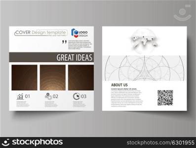 Business templates for square design brochure, magazine, flyer, booklet, report. Leaflet cover, abstract vector layout. Alchemical theme. Fractal art background. Sacred geometry. Mysterious pattern. Business templates for square design brochure, magazine, flyer, booklet, report. Leaflet cover, abstract vector layout. Alchemical theme. Fractal art background. Sacred geometry Mysterious pattern