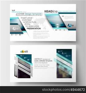 Business templates in HD format for presentation slides. Flat design blue color travel decoration layout, easy editable vector template, colorful blurred natural landscape.. Business templates in HD format for presentation slides. Flat design blue color travel decoration layout, easy editable vector template, colorful blurred natural landscape