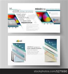 Business templates in HD format for presentation slides. Easy editable abstract vector layouts in flat design. Minimalistic background. Geometric shapes forming simple beautiful pattern.. Business templates in HD format for presentation slides. Easy editable abstract vector layouts in flat design. Minimalistic background. Geometric shapes forming simple beautiful pattern