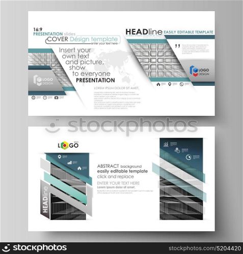 Business templates in HD format for presentation slides. Vector layouts in flat design. Abstract infinity background, 3d structure with rectangles forming illusion of depth and perspective.. Business templates in HD format for presentation slides. Easy editable abstract vector layouts in flat design. Abstract infinity background, 3d structure with rectangles forming illusion of depth and perspective.
