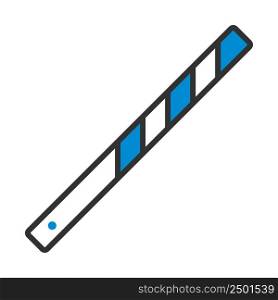 Business Tie Clip Icon. Editable Bold Outline With Color Fill Design. Vector Illustration.