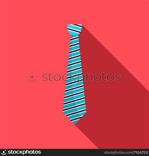 Business tie icon. Flat illustration of business tie vector icon for web design. Business tie icon, flat style