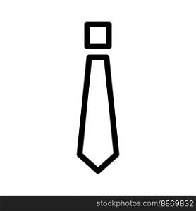 Business tie icon line isolated on white background. Black flat thin icon on modern outline style. Linear symbol and editable stroke. Simple and pixel perfect stroke vector illustration