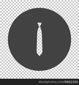 Business Tie Icon. Subtract Stencil Design on Tranparency Grid. Vector Illustration.