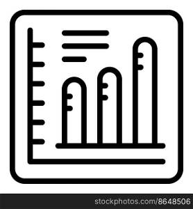 Business trend information icon outline vector. Research site. Seo web. Business trend information icon outline vector. Research site