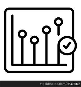 Business trend seo icon outline vector. Site web. Information site. Business trend seo icon outline vector. Site web