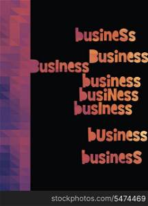 business triangle colorful vector dark background