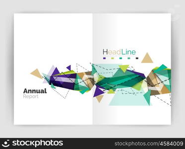 Business triangle design modern business annual report flyer. Business triangle design modern business annual report flyer. Vector illustration