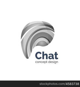 Business vector logo template - chat cloud. Unusual abstract business vector logo template - chat cloud