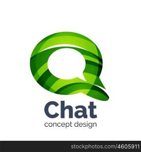 Business vector logo template - chat cloud. Unusual abstract business vector logo template - chat cloud