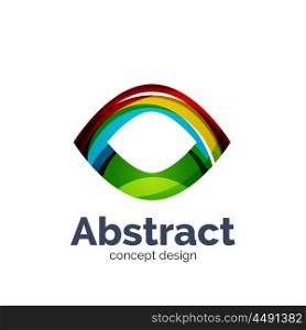 Business vector logo template. Unusual abstract business vector logo template - abstract eye shape