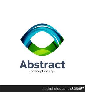Business vector logo template. Unusual abstract business vector logo template - abstract eye shape