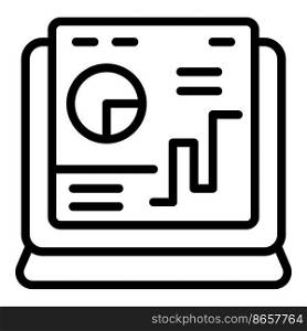 Business video conference icon outline vector. Online group. Call chat. Business video conference icon outline vector. Online group