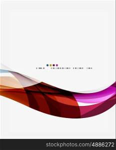 Business wave corporate background, flyer, brochure design template