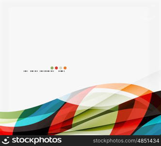 Business wave corporate template. Vector abstract background for workflow layout, diagram, number options or web design