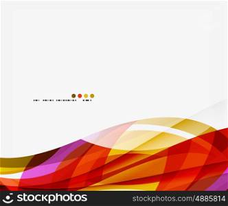 Business wave corporate template. Vector abstract background for workflow layout, diagram, number options or web design