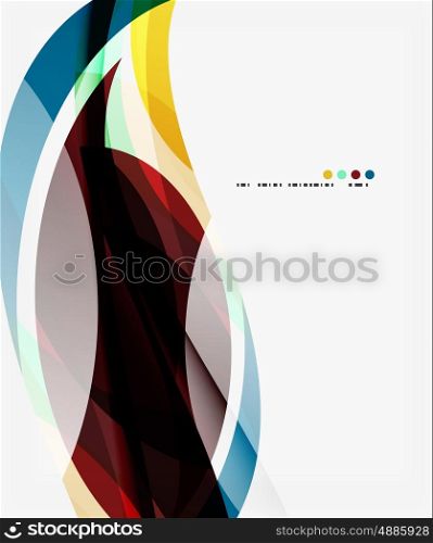 Business wave corporate template. Vector abstract background for workflow layout, diagram, number options or web design