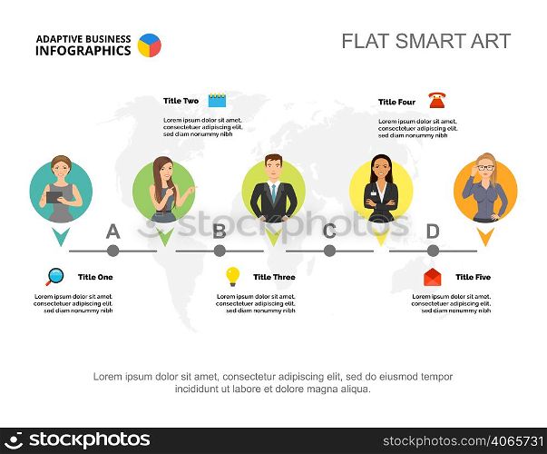 Business workflow slide template. Business data. Graph, chart, design. Creative concept for infographic, report. Can be used for topics like timeline, international company or strategy