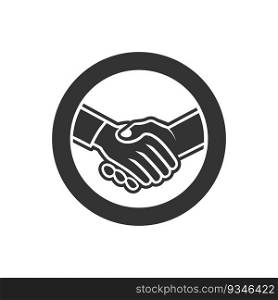 Business_handshake logo. Vector illustration.
