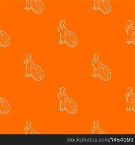 Businessman and clock showing 4 clock pattern vector orange for any web design best. Businessman and clock showing 4 clock pattern vector orange