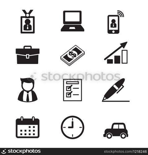Businessman and office tools