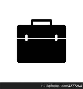 Businessman briefcase icon. Office worker element. Black silhouette. Simple design. Vector illustration. Stock image. EPS 10.. Businessman briefcase icon. Office worker element. Black silhouette. Simple design. Vector illustration. Stock image.