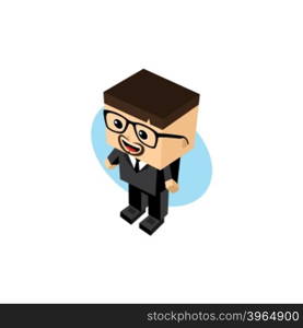 businessman cartoon character. businessman cartoon character theme vector art illustration