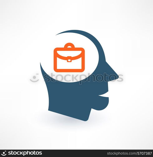 Businessman icon. Logo design.