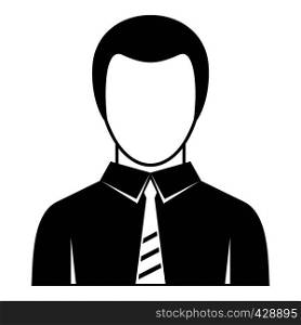Businessman icon. Simple illustration of businessman vector icon for web. Businessman icon, simple style
