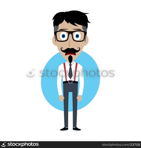 businessman office guy funny cartoon character. businessman office guy funny cartoon character vector illustration